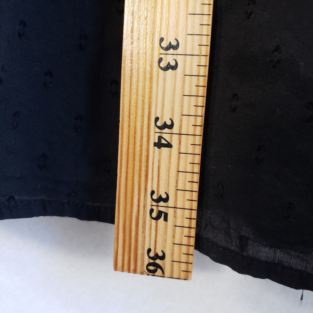 Rhythm Dress Size Small Black Spaghetti Strap Open Back Elastic Waist Tie Lined - Picture 9 of 11